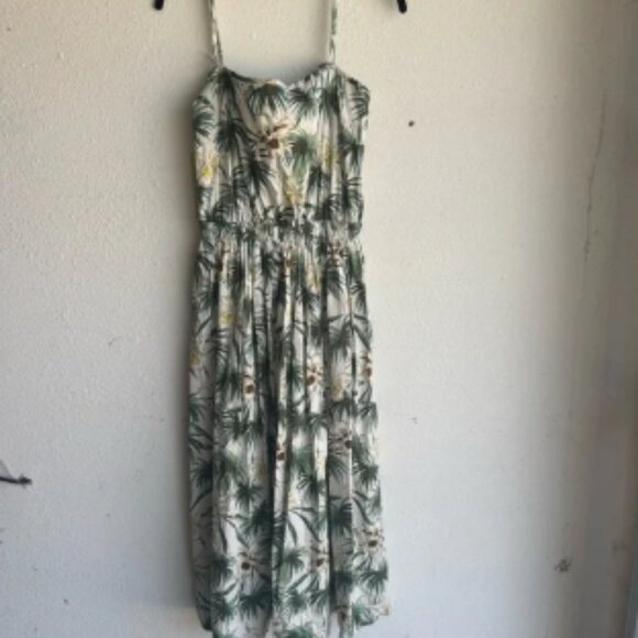 Mikoh Floral Print Cotton Poplin Sleeveless Maxi Dress - Picture 1 of 6